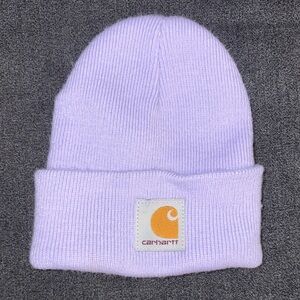 Carhartt Kids Lavender Cuffed Beanie with Golden Logo